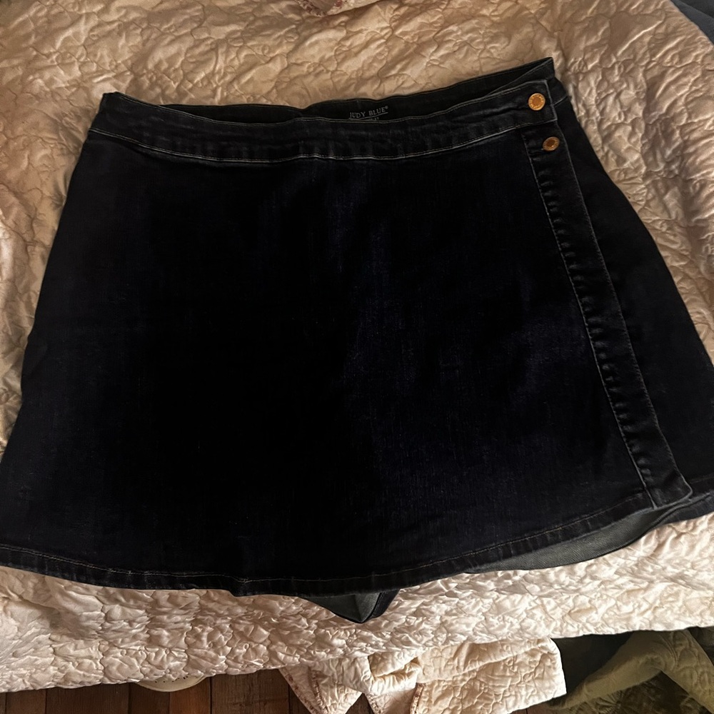 Judy Blue Dark Denim Skort